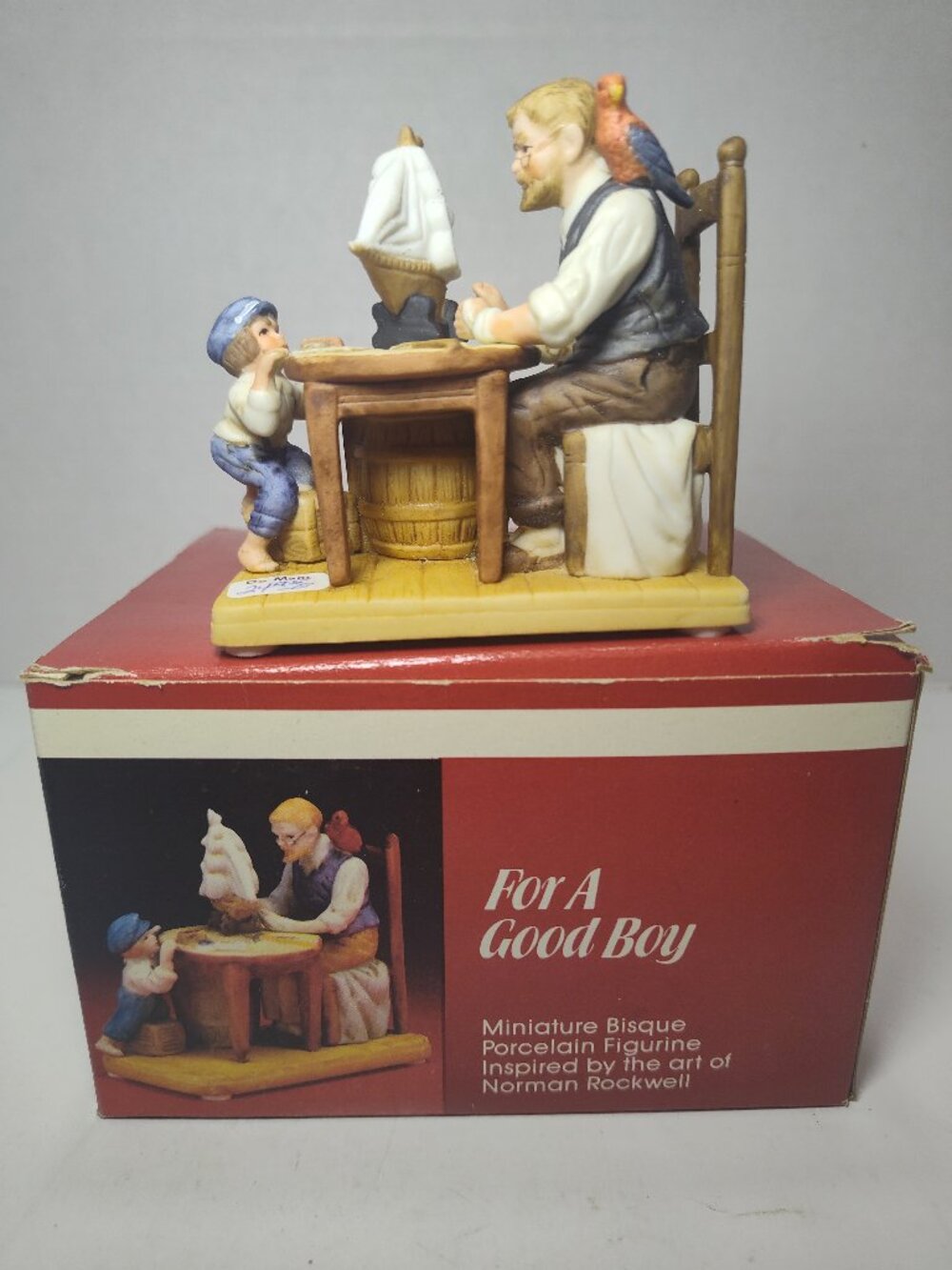 Norman Rockwell "For A Good Boy" 1986 Museum Collections Figurine Box